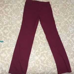 Jaquard print stretch dress pants